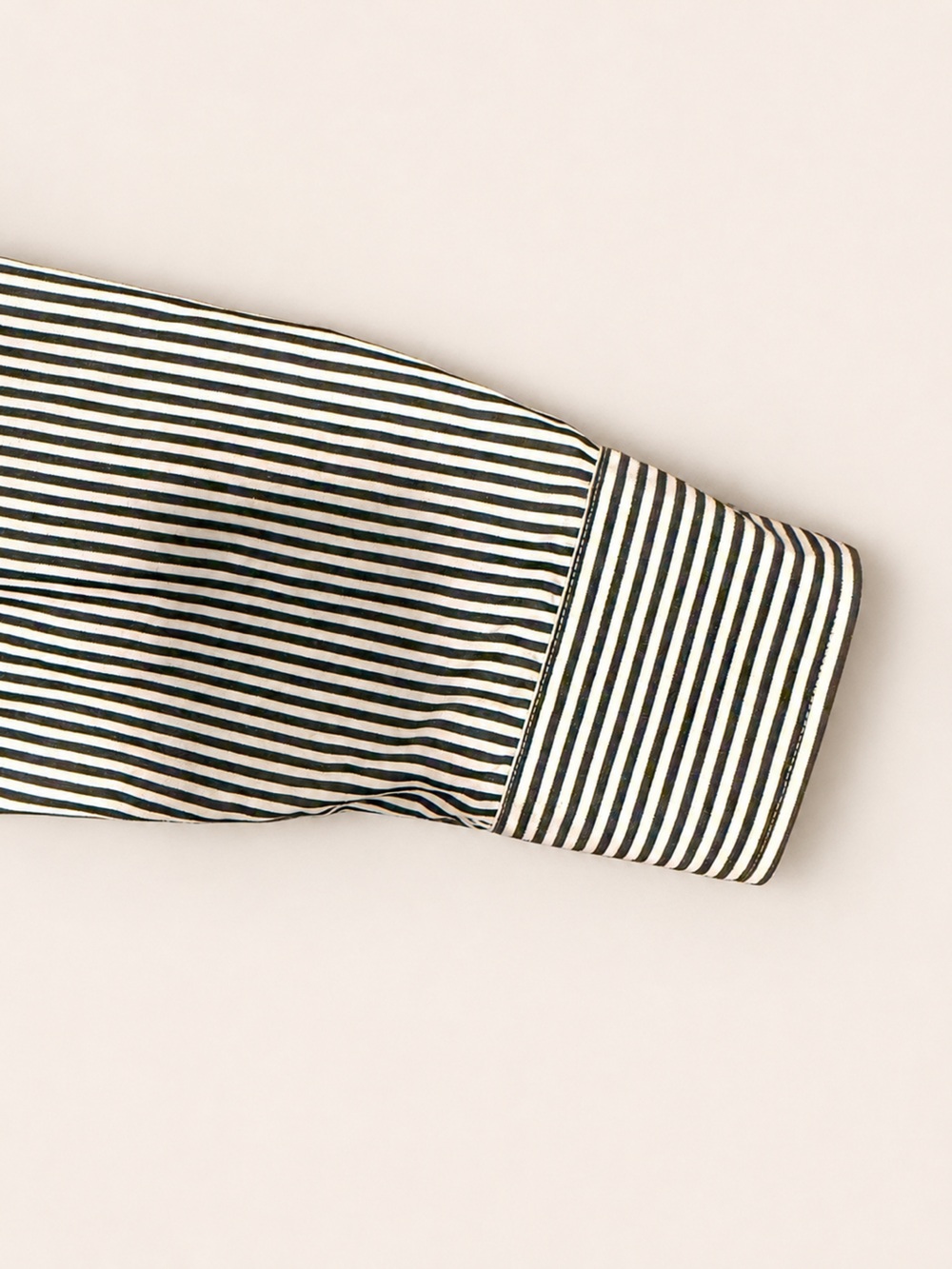 Lauren Ralph Lauren Black & White Vertical Stripe Button Up - Picture 8 of 9